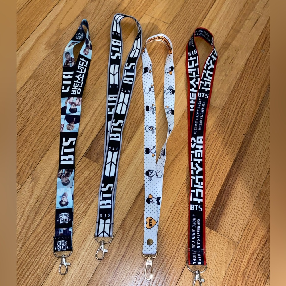 BTS collectible lanyard set. NWOT